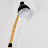 Higashi Golvlampa, Läslampa Trä ljus, Svart, 1-ljuskällor