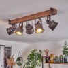 Pehefito Taklampa, Takstrålkastare Brun, Svart, 5-ljuskällor