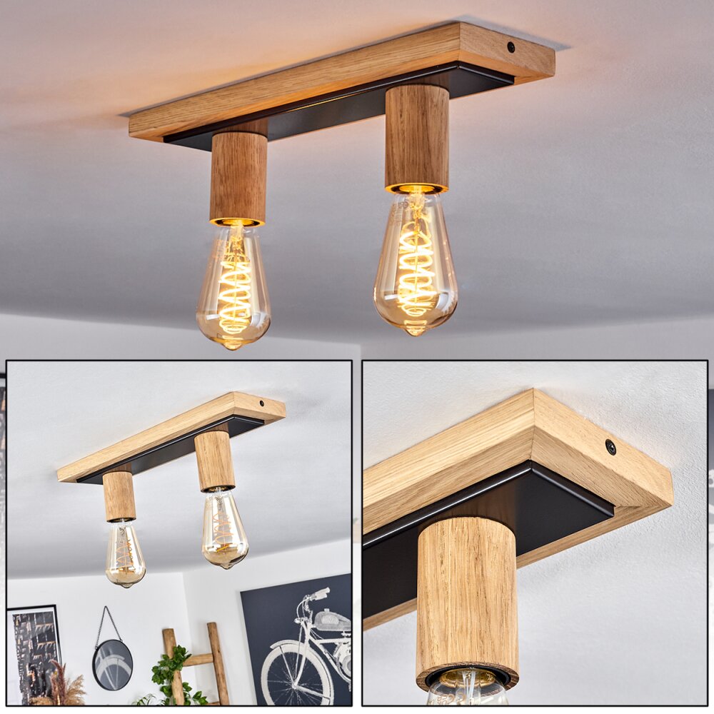 Represita Taklampa Brun, Svart, 2-ljuskällor main product photo