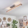 Llevallol Taklampa LED Naturfärger, Nickel matt, 1-ljuskällor Llevallol Taklampa LED Naturfärger, Nickel matt, 1-ljuskällor