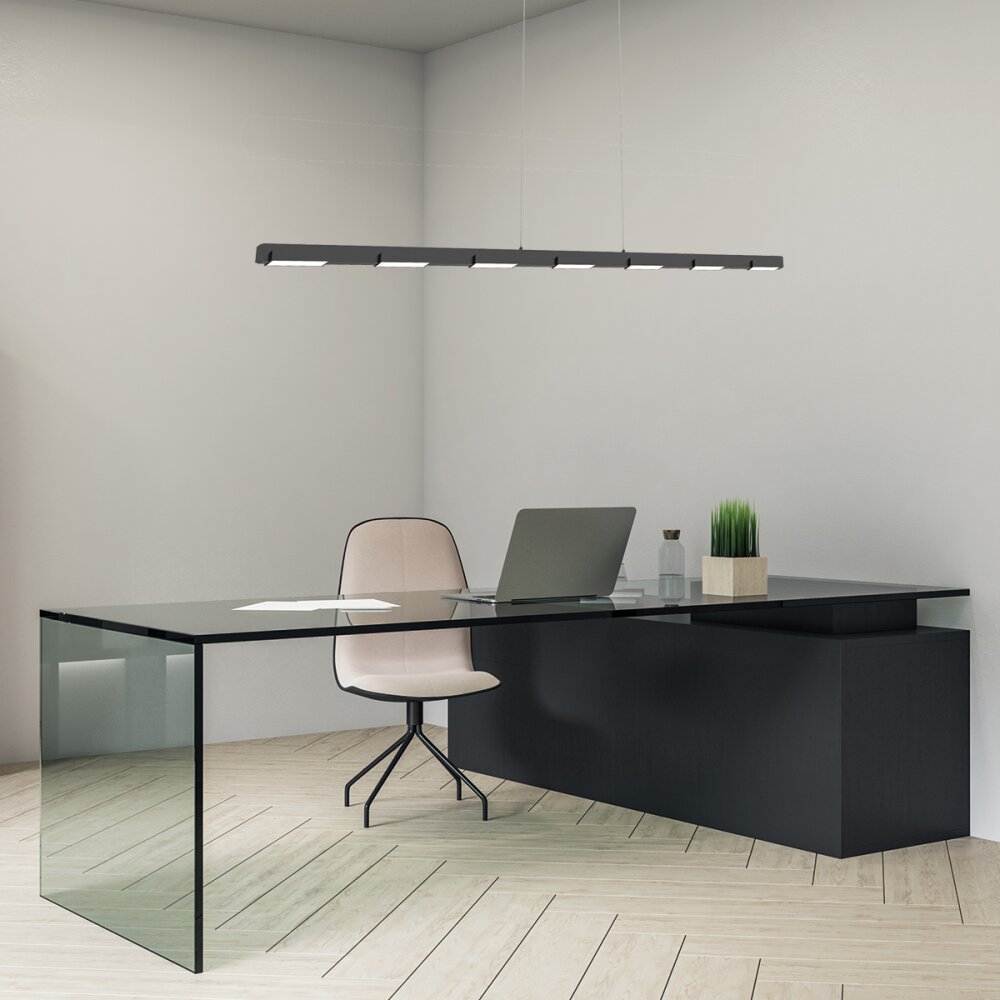 Steinhauer Bloc Pendelbelysning LED Svart, 11-ljuskällor main product photo