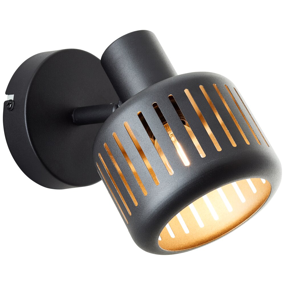 Brilliant Lampor Tyas Vägglampa, Väggspotlight Svart, 1-ljuskällor main product photo