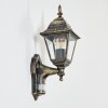 Naofe vägglampa utomhus Brun, Guld, 1-ljuskällor, Rörelsedetektor