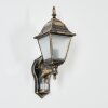 Naofe vägglampa utomhus Brun, Guld, 1-ljuskällor, Rörelsedetektor
