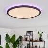 Boyero LED Svart, 2-ljuskällor, Fjärrkontroll, Färgväxlare