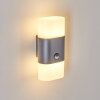 Belerda vägglampa utomhus, Up & Down Lampa LED Antracit, 2-ljuskällor, Rörelsedetektor