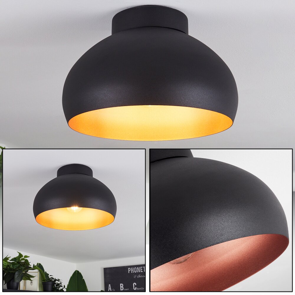 Guayo Taklampa Svart, 1-ljuskällor main product photo
