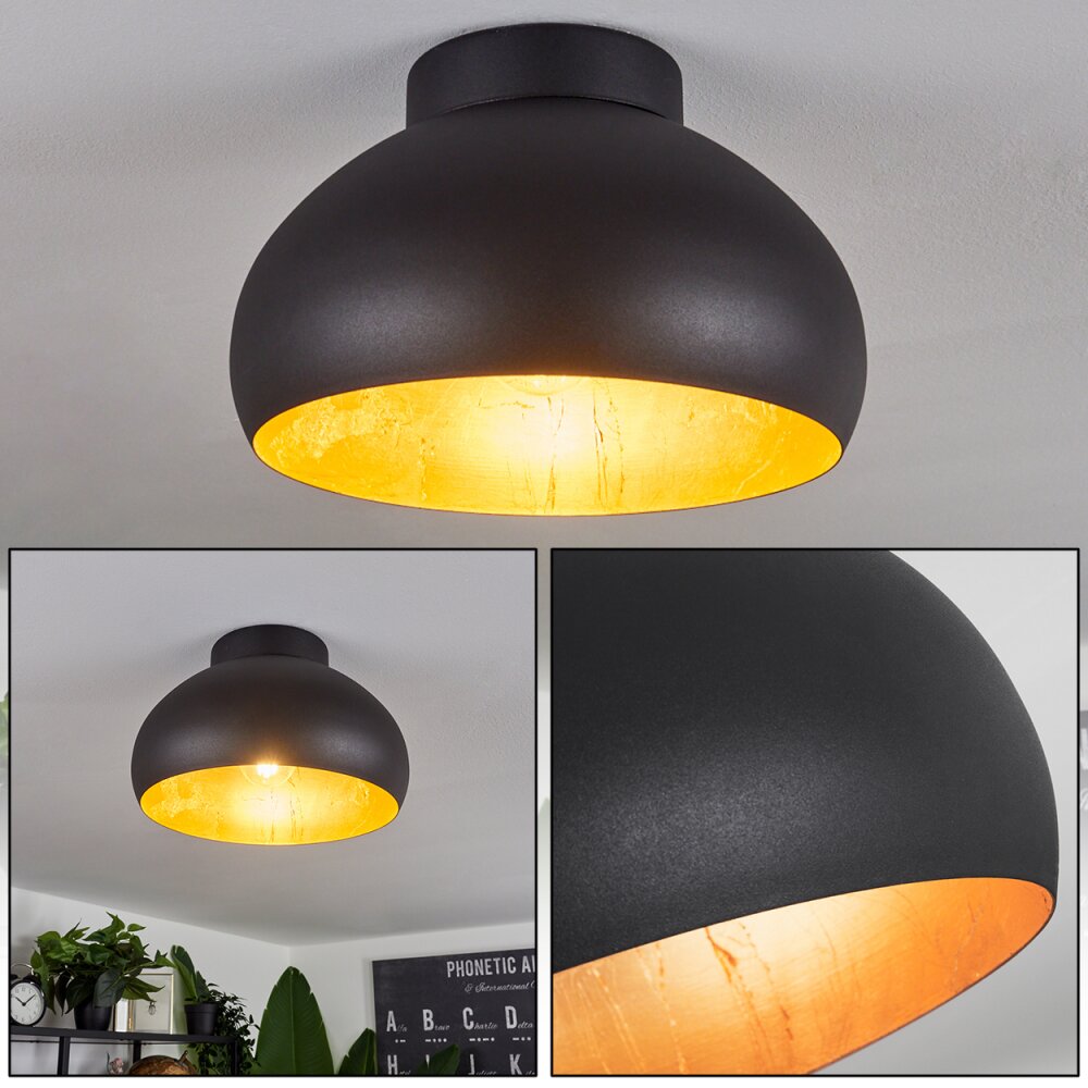 Guayo Taklampa Svart, 1-ljuskällor main product photo