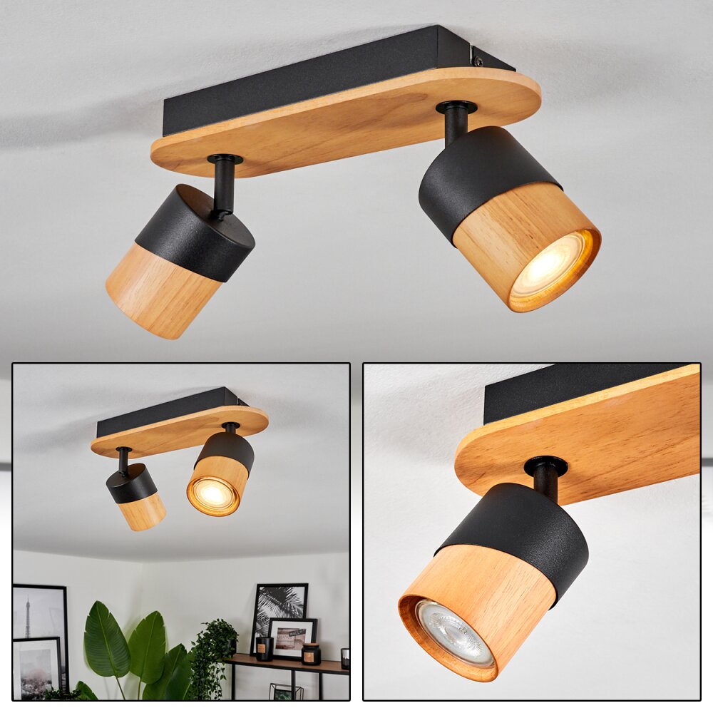 Blondo Taklampa, Takstrålkastare Naturfärger, Svart, 2-ljuskällor main product photo