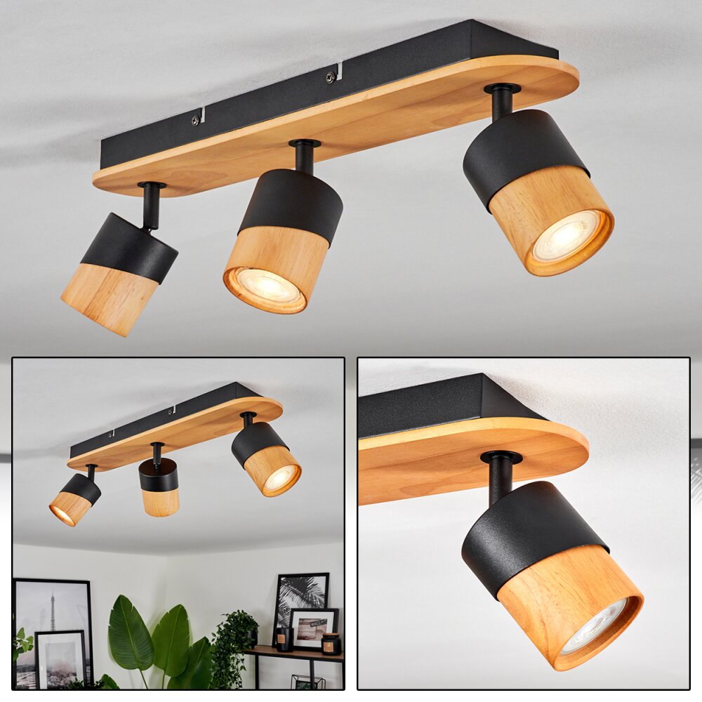 Blondo Taklampa, Takstrålkastare Naturfärger, Svart, 3-ljuskällor main product photo