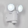 Anyarhwi vägglampa utomhus LED Vit, 2-ljuskällor, Rörelsedetektor