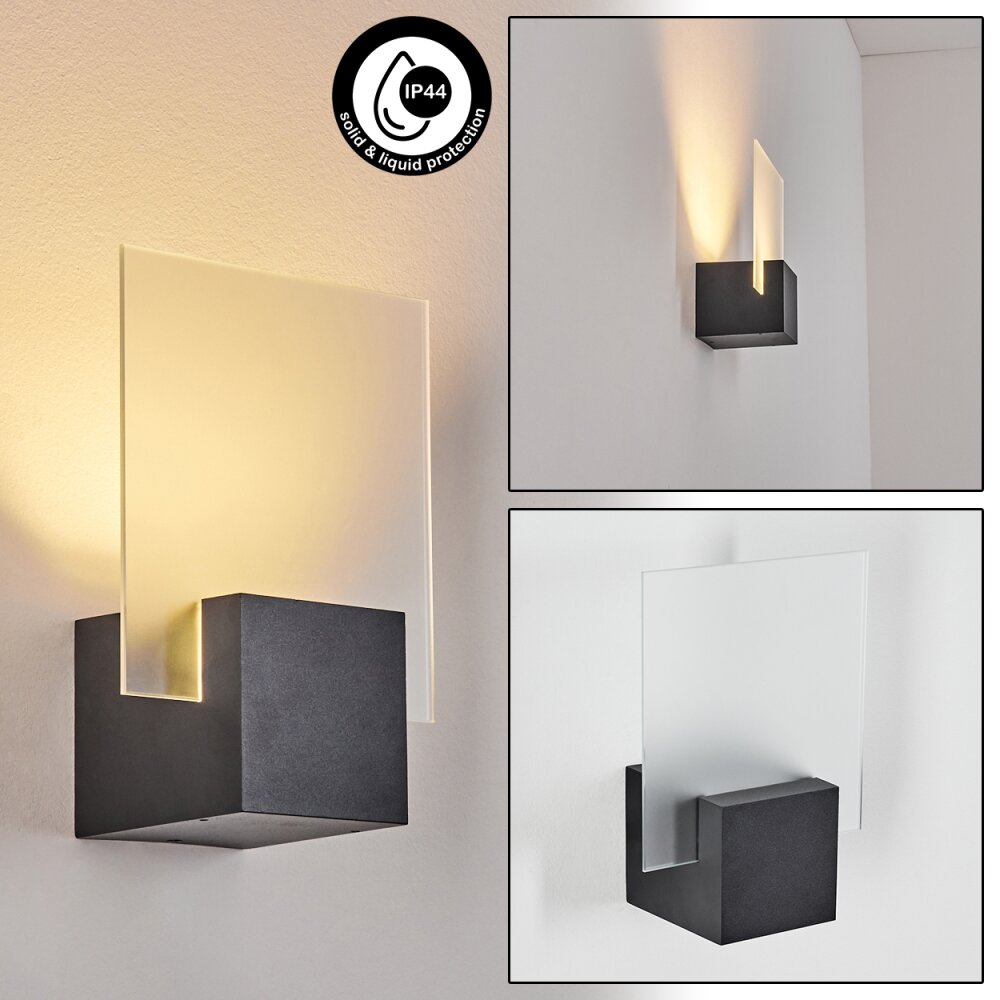 Aasbo vägglampa utomhus LED Svart, 1-ljuskällor main product photo