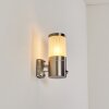 Tolsona vägglampa utomhus, Up & Down Lampa Nickel matt, 1-ljuskällor, Rörelsedetektor