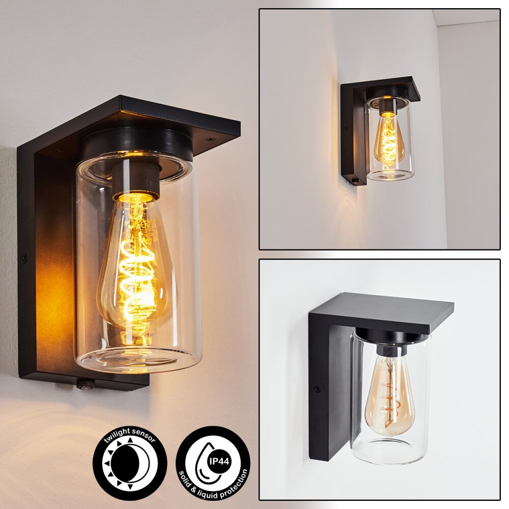 Foley vägglampa utomhus Svart, 1-ljuskällor main product photo