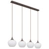 Globo MAXY Pendellampa Mokka, 4-ljuskällor