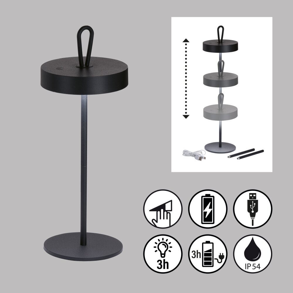 FHL easy Dord Bordslampa, Läslampa LED Svart, 1-ljuskällor main product photo