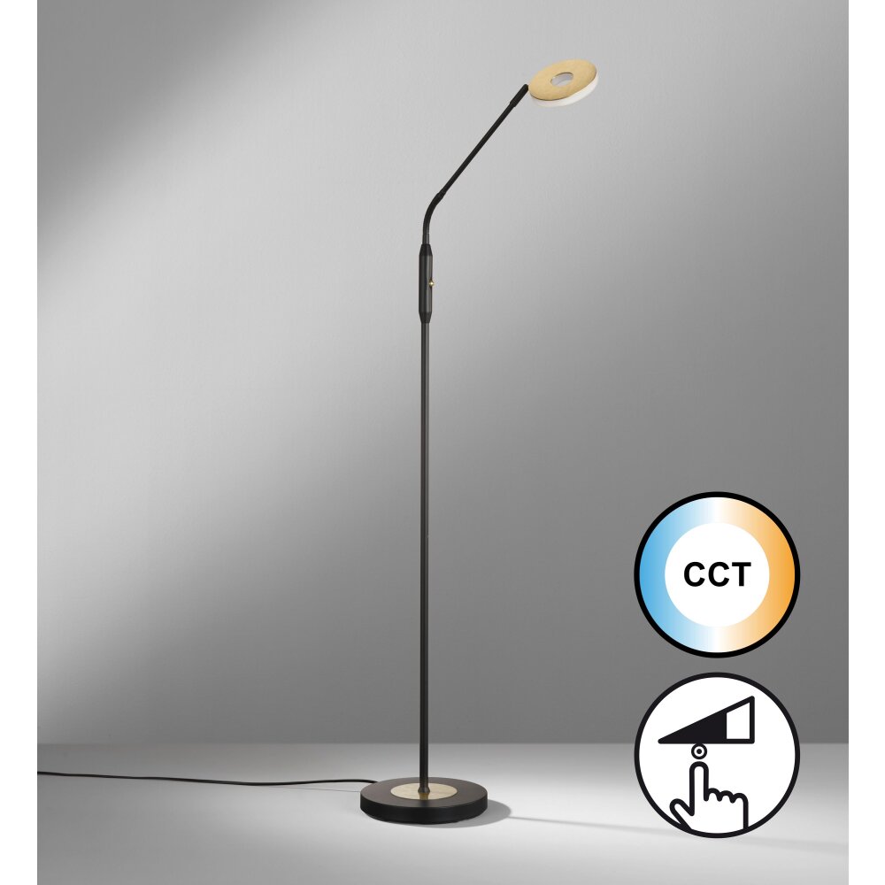 Honsel Lampor Dent Golvlampa LED Svart, 1-ljuskällor main product photo