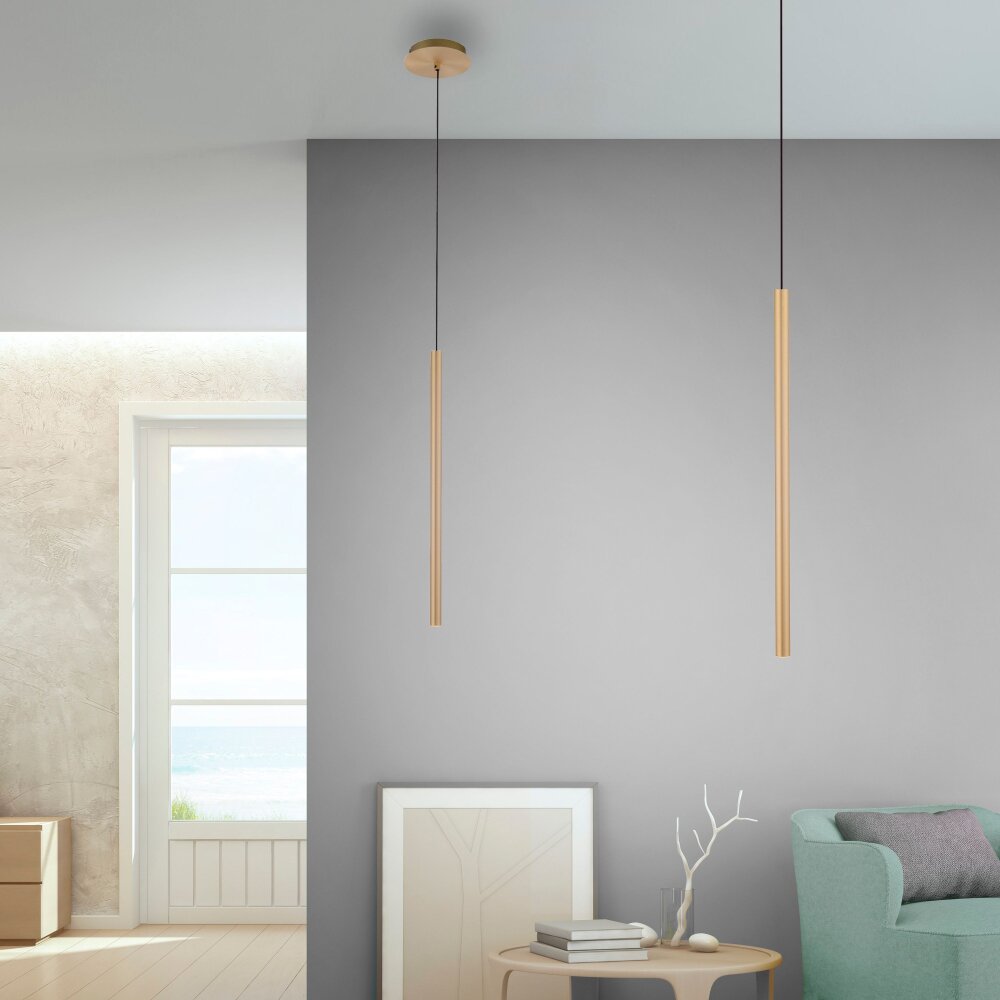 Paul Neuhaus FLUTE Pendelbelysning LED Guld, 1-ljuskällor main product photo