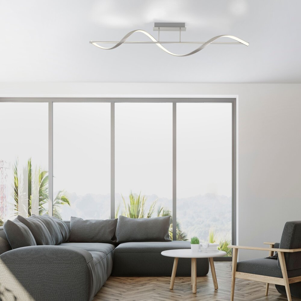 Paul Neuhaus Q-Serie Q-SWING Taklampa LED Silver, 1-ljuskällor, Fjärrkontroll main product photo