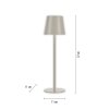 Leuchten Direkt EURIA Bordslampa LED Grått, 1-ljuskällor