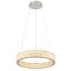 Globo MUCKY Pendellampa LED Krom, 1-ljuskällor, Fjärrkontroll