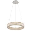 Globo MUCKY Pendellampa LED Krom, 1-ljuskällor, Fjärrkontroll