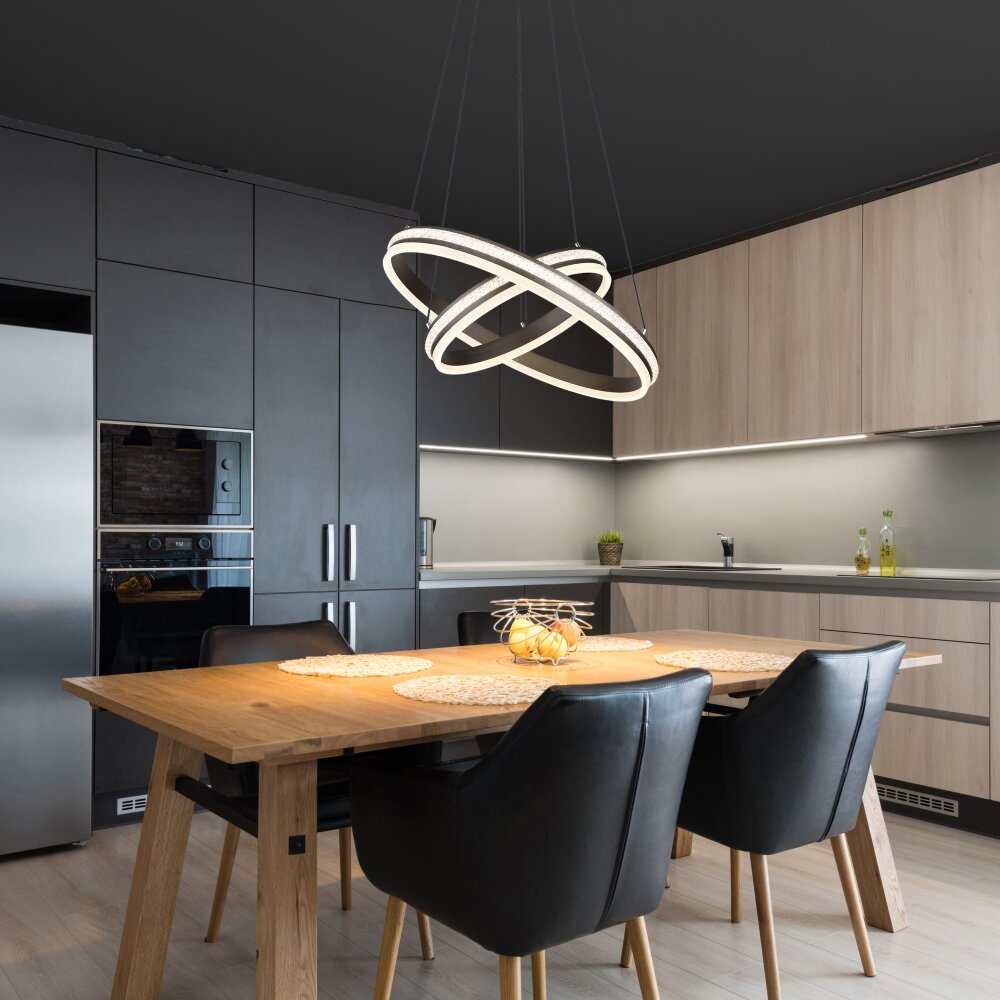 Globo GROUNI Pendellampa LED Titan, 1-ljuskällor, Fjärrkontroll main product photo