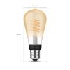 Philips Lampor E27 LED 7 Watt varmvit dimbar 550 Lumen
