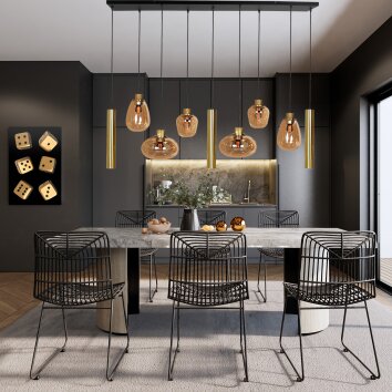 Steinhauer Reflexion Pendelbelysning LED, 9-ljuskällor