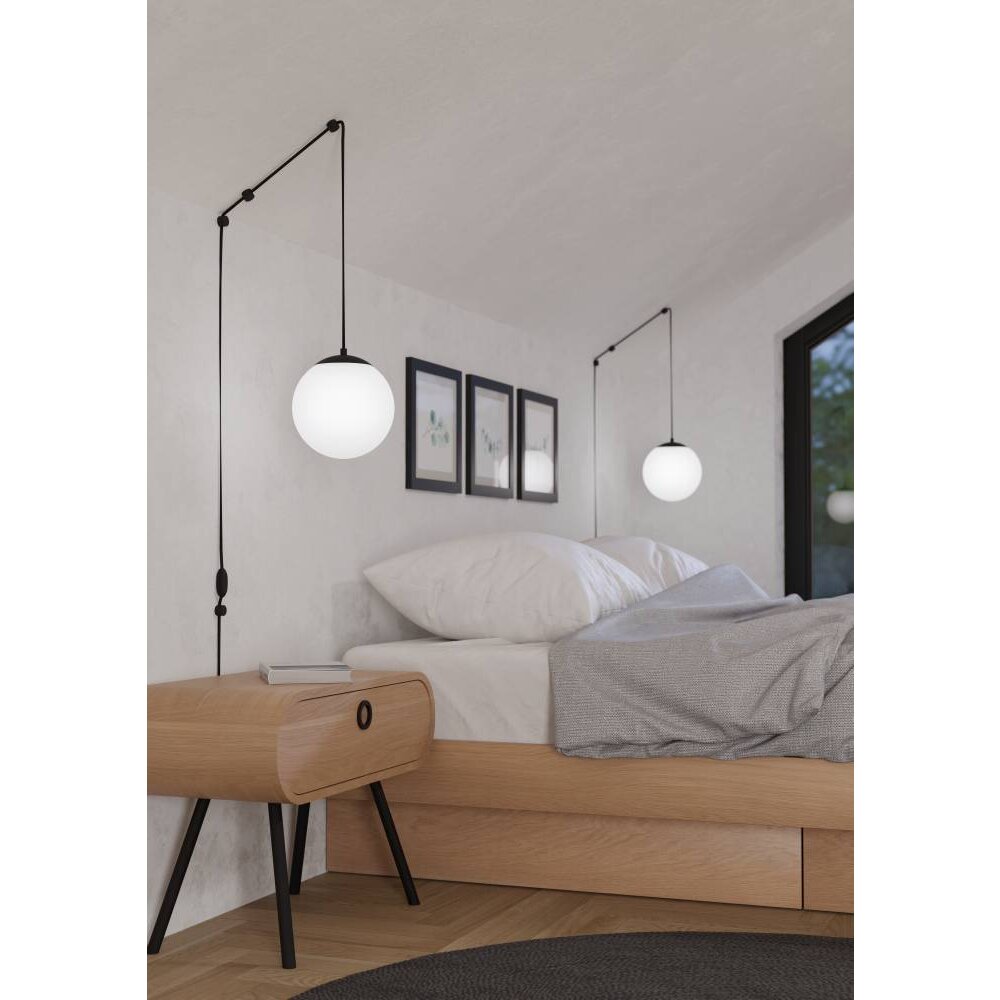 Eglo RONDO Pendellampa Svart, 1-ljuskällor main product photo