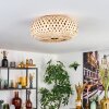 Bauro Taklampa 40 cm Mässing, Naturfärger, 3-ljuskällor