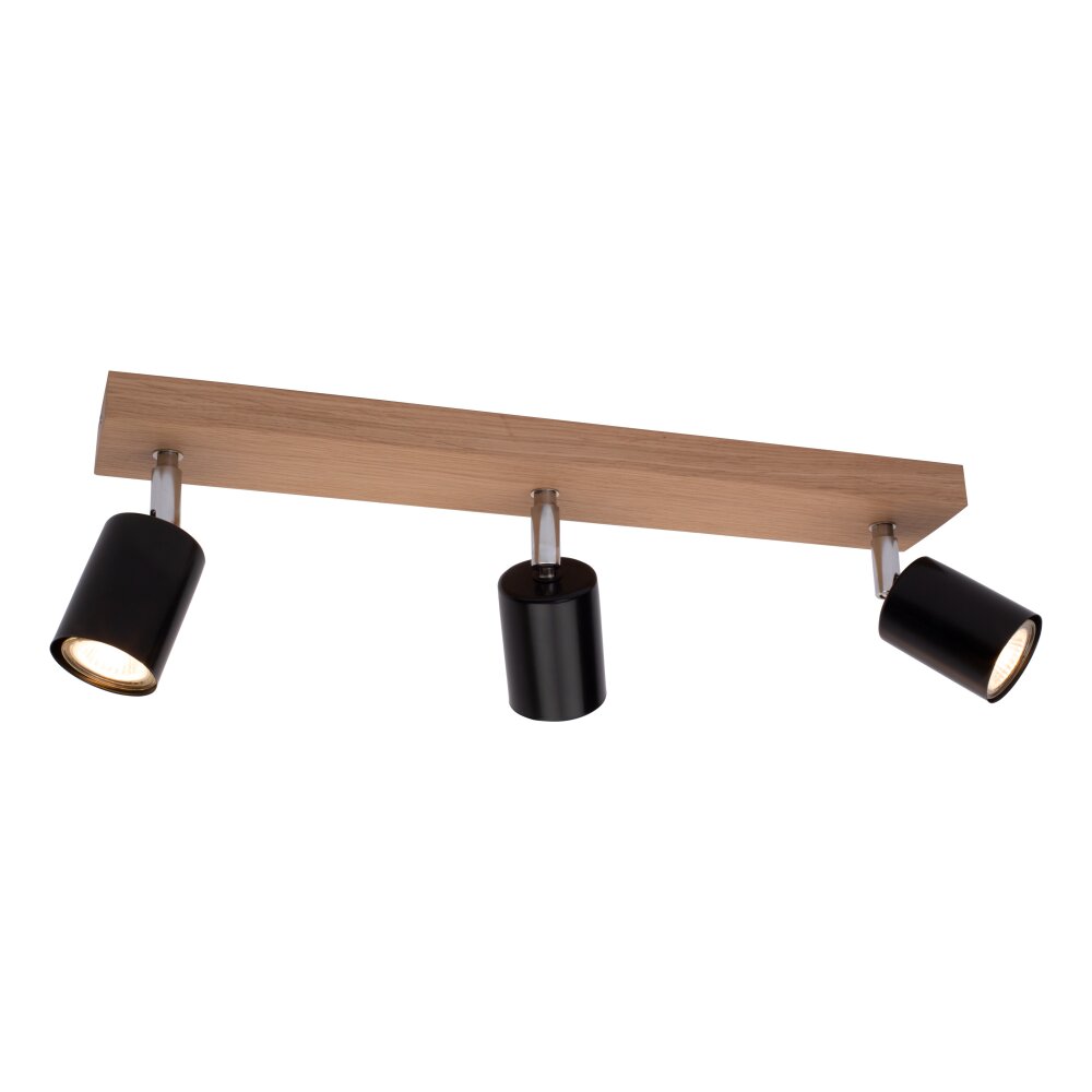 Languileo Taklampa Trä ljus, 3-ljuskällor main product photo