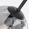 Gastor Taklampa 15 cm Svart, 3-ljuskällor