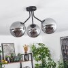 Gastor Taklampa 15 cm Svart, 3-ljuskällor