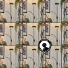 Rom Golvlampa LED Svart, 2-ljuskällor