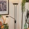 Rom Golvlampa LED Svart, 2-ljuskällor