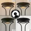 Rom Golvlampa LED Svart, 2-ljuskällor