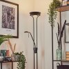 Rom Golvlampa LED Svart, 2-ljuskällor