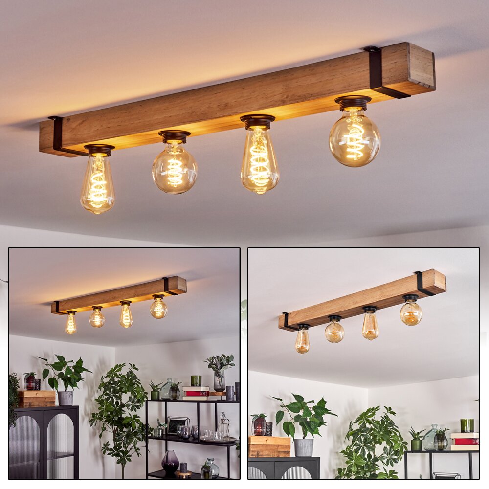 Montgomery Taklampa Naturfärger, Svart, 4-ljuskällor main product photo