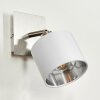 Tibro Taklampa Nickel matt, Vit, 1-ljuskällor