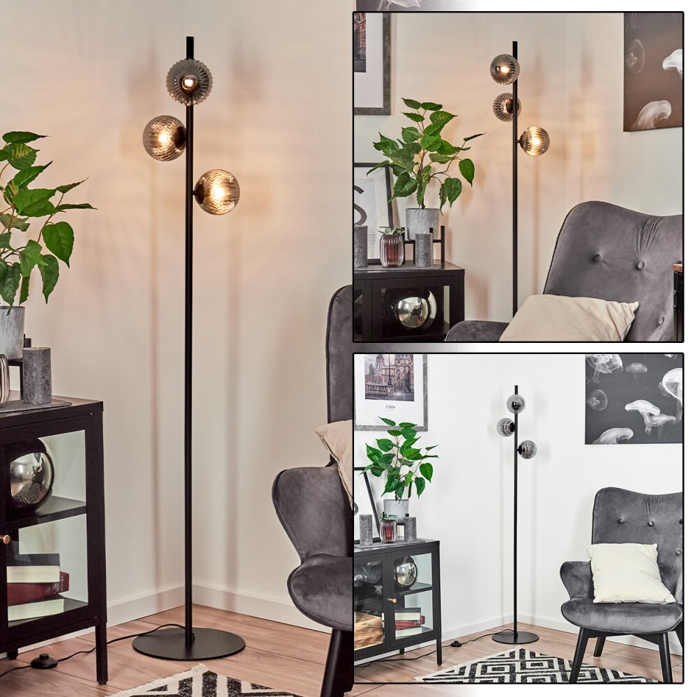 Remaisnil Golvlampa Svart, 3-ljuskällor main product photo