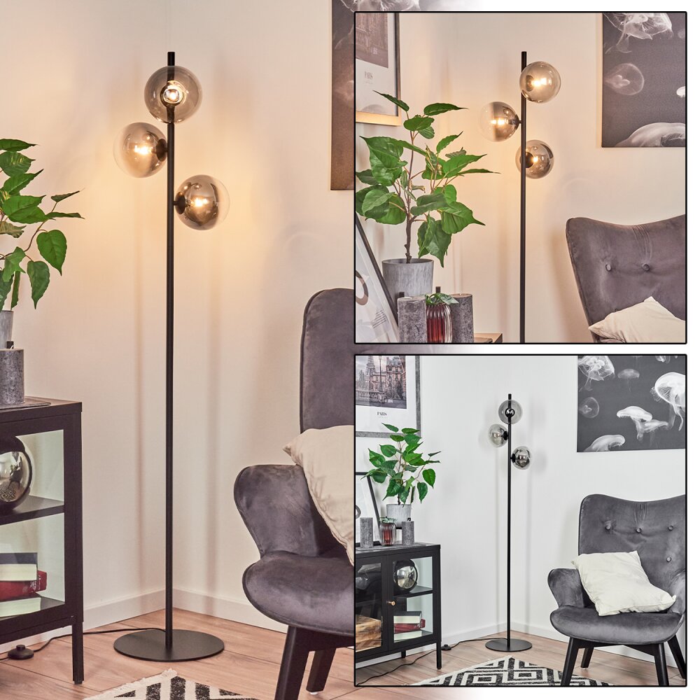 Remaisnil Golvlampa Svart, 3-ljuskällor main product photo