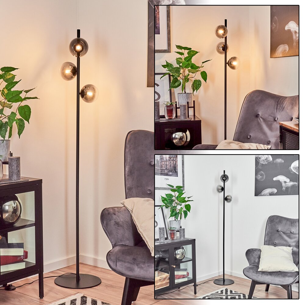 Remaisnil Golvlampa Svart, 3-ljuskällor main product photo