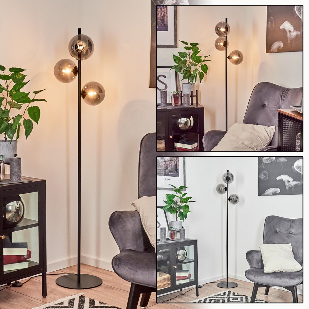 Remaisnil Golvlampa Svart, 3-ljuskällor main product photo