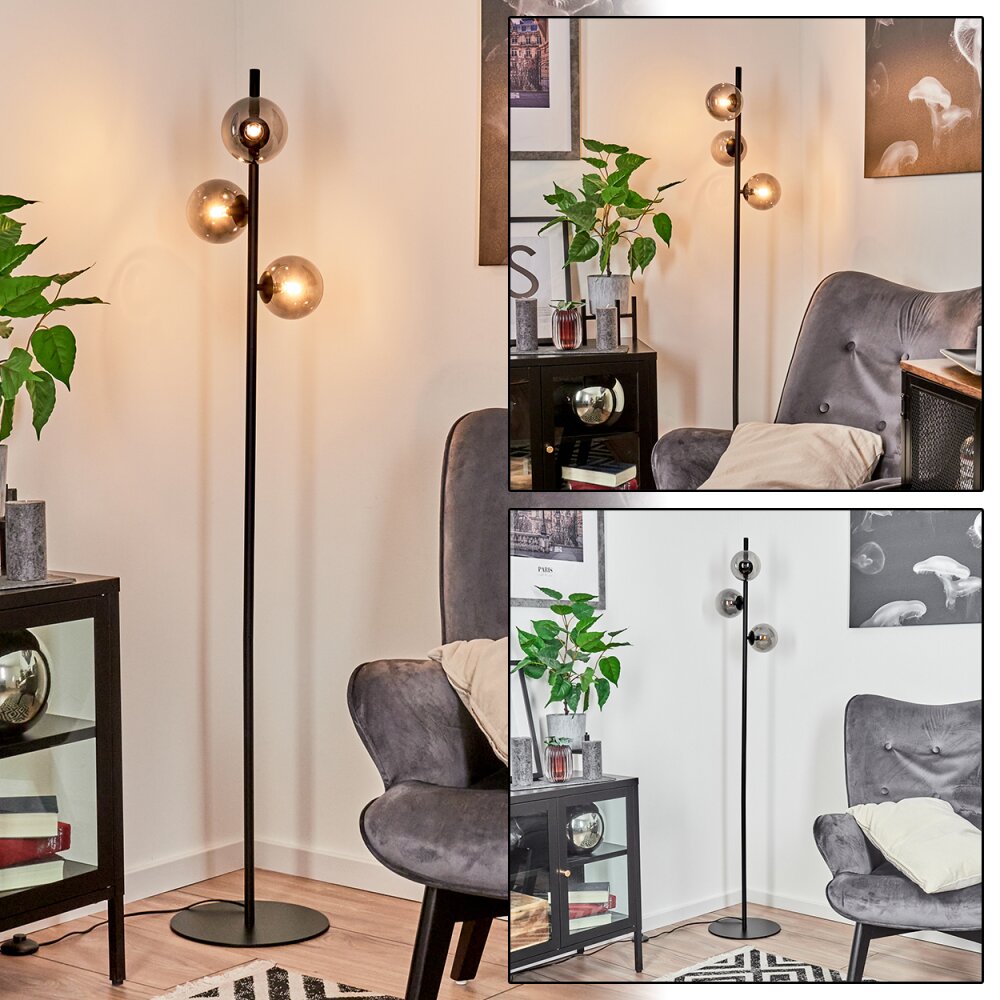 Remaisnil Golvlampa Svart, 3-ljuskällor main product photo