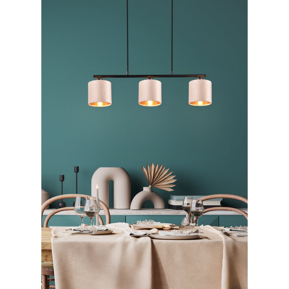 Trio JULIETA Pendelbelysning Svart, 3-ljuskällor main product photo