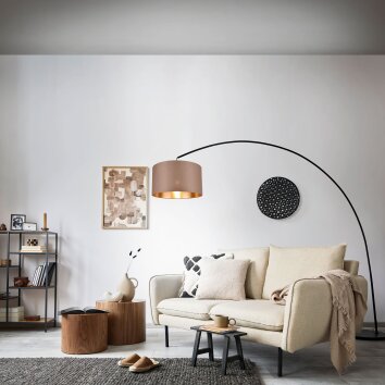 Trio MANSUR Golvlampa, Båglampor Svart, 1-ljuskällor