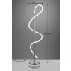 Reality Argos Golvlampa LED Krom, 1-ljuskällor