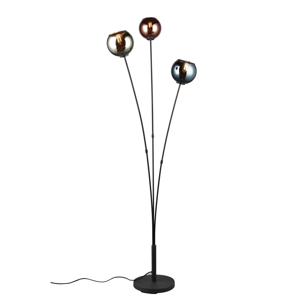 Reality SHELDON Golvlampa Svart, 3-ljuskällor main product photo