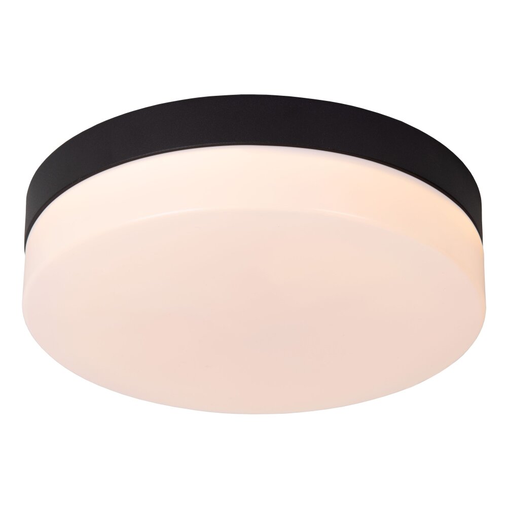 Lucide BISKIT Taklampa LED Svart, 1-ljuskällor, Rörelsedetektor main product photo